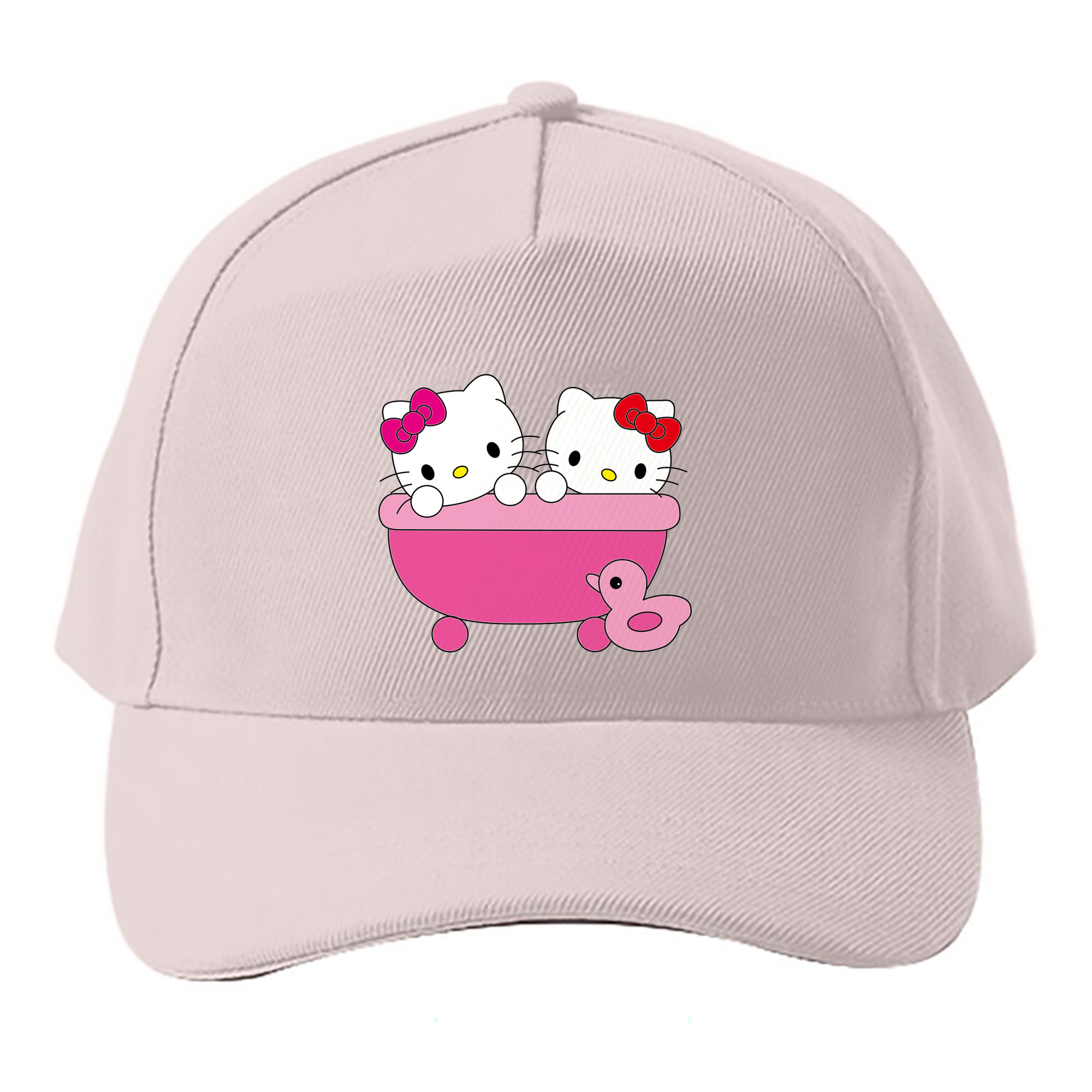 （画像用） Hello Kitty ハローキティ ベースボールキャップ 綿100％ 男女兼用 帽子 スポーツ